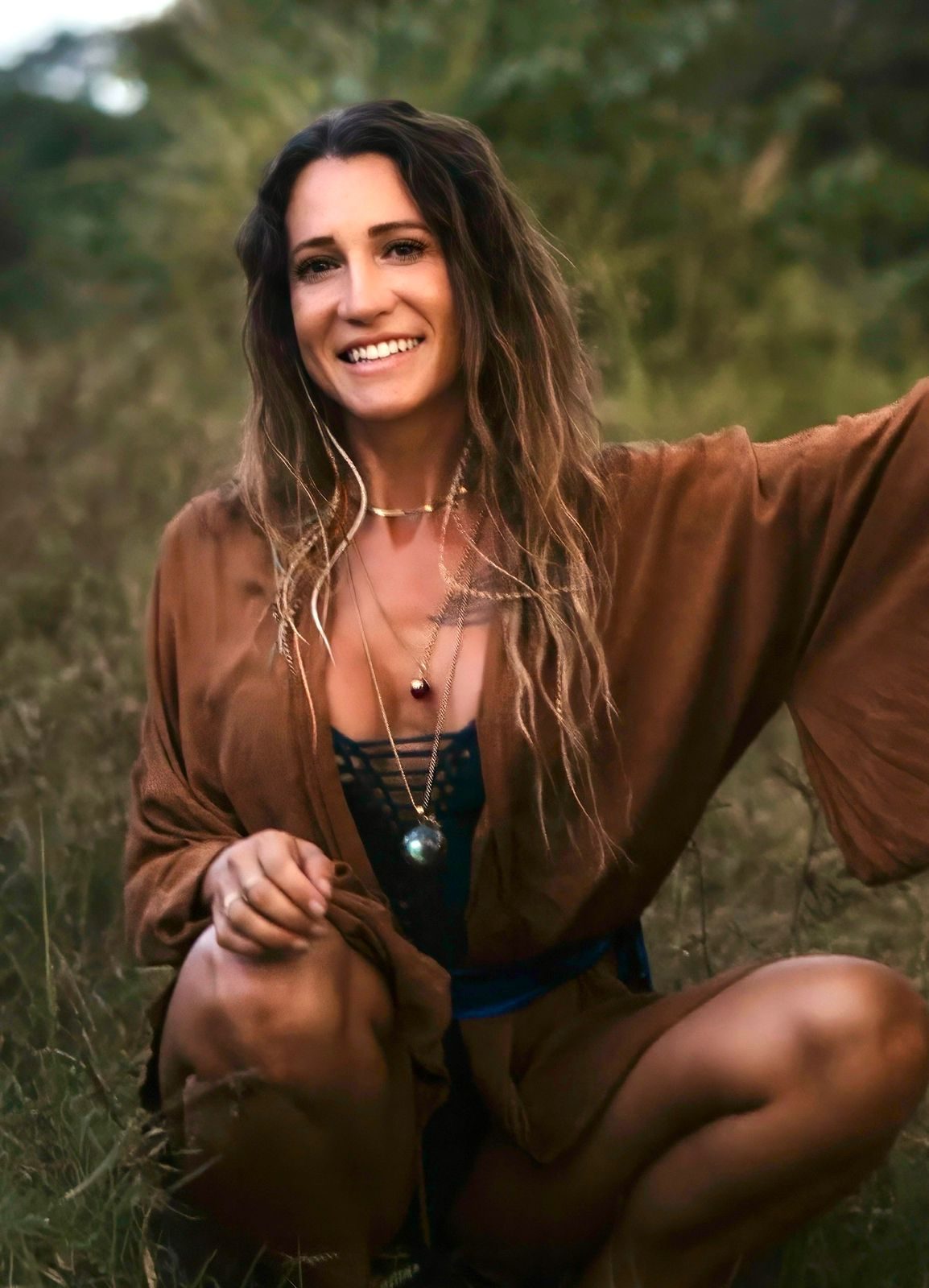 Portrait of Kate Edelstein outdoors at sunset